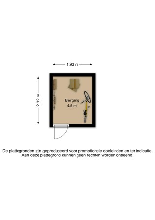Plattegrond - Hendrick Vroomlaan 1, 4383 TK Vlissingen - Berging - 2D.jpg